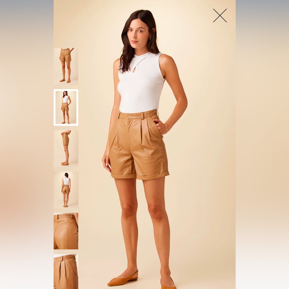 NEW Recycled Leather Shorts